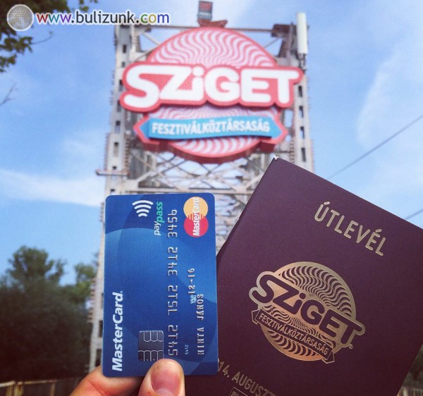 Sziget 2014 - fesztiválköztársasági paypass és útlevél